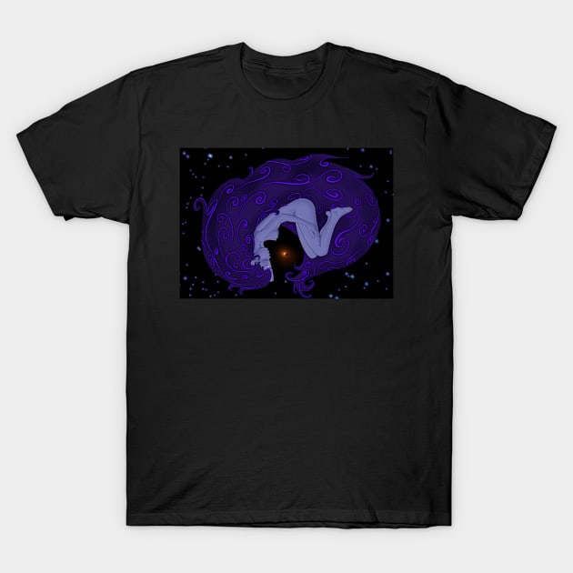 Night, mythic drawing T-Shirt by Zimart